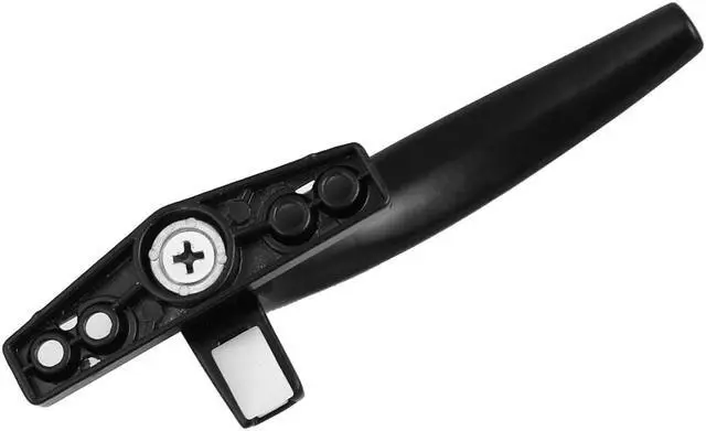 Alt view image 4 of 5 - Casement Window Aluminum Alloy Left Hand Locking Handles Grips Black 4pcs