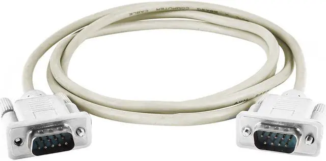 Main image of Unique Bargains RS232 DB9 9 Pin Screw Fixed Male to Male PC Monitor Cable Adapter 1.4M