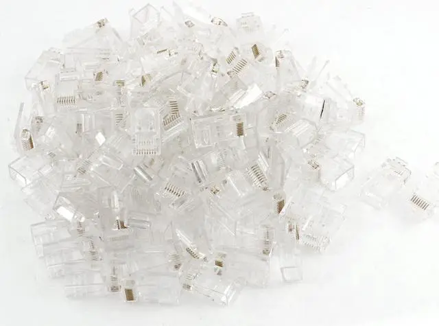 Main image of Unique Bargains RJ45 8P8C CAT6 Modular Plug Ethernet Gold Plated Network Connector 110pcs