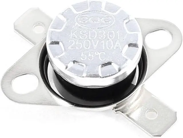 Main image of 55C NC Temperature Control Switch Thermostat Auto Reset 2-Terminal KSD301