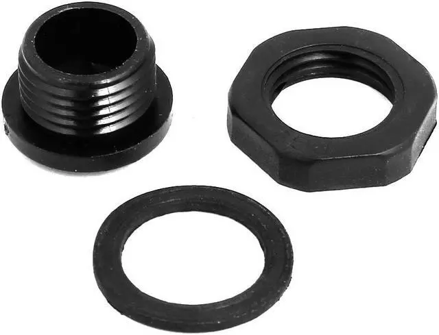 Alt view image 3 of 3 - PG9 Nylon Male Threaded Cable Gland Screw End Cap Cover Black 20pcs