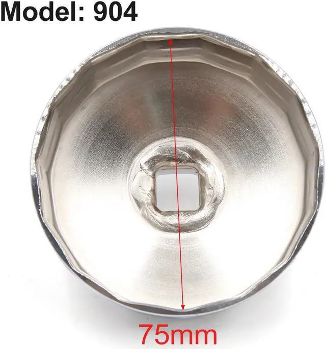 Alt view image 2 of 2 - 15 Flutes 78mm Inner Dia Oil Filter Wrench Cap Tool Remover for Car