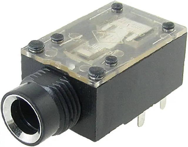 Main image of 6.5mm 1/4" Stereo Jack PCB Panel Mount Connector Cable Plug 9 Pin
