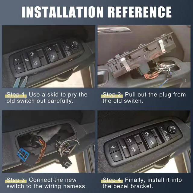 Alt view image 5 of 5 - Power Window Master Control Door Switch for 1998-2004 Isuzu Rodeo 897135-9271