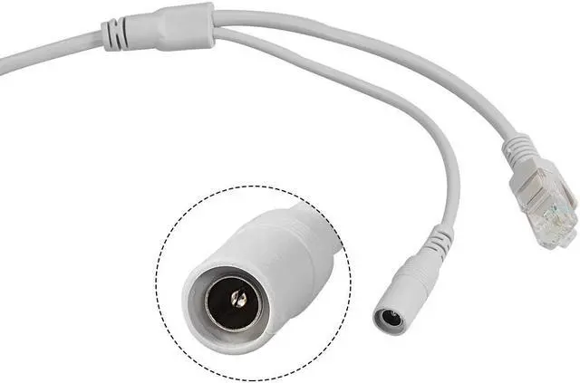 Alt view image 3 of 4 - Unique Bargains 49ft Cat5e Network Ethernet LAN/Power Extension Cable for CCTV Security Cameras