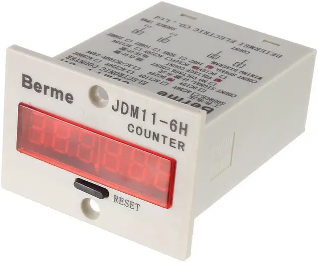 Main image of DC 24V Count Input 4 Terminals 6-Digit LED Display Accumulator Counter