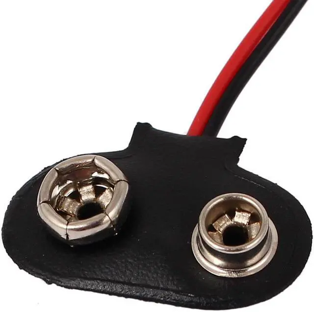 Alt view image 2 of 4 - 5 Pcs Battery Power Cable Plug Clip 9V DC Barrel Jack Connector Wire 13cm Length