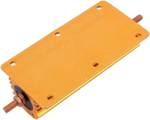 Alt view image 2 of 3 - Unique Bargains 5% 200W 50 Ohm Wirewound Aluminum Housed Clad Resistor Gold Tone 12cm Long