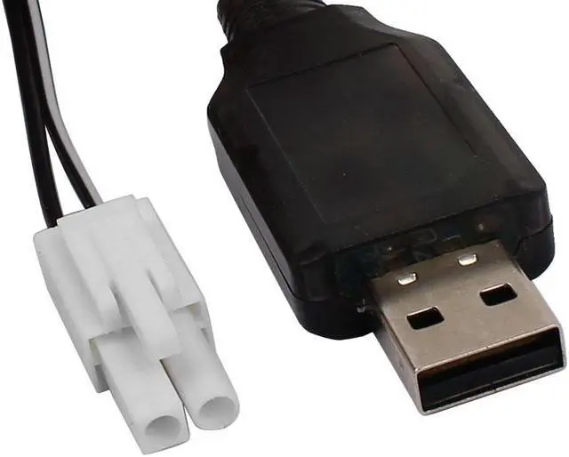 Alt view image 2 of 2 - EL-2P Reverse USB Charging Cable for RC Car 7.2V 250mA Ni-MH Ni-CD Battery