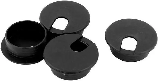Main image of 35mm Thread Computer Desk Table Grommet Cable Tidy Hole Cover 4pcs