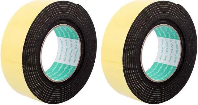 Main image of Unique Bargains 2 Pcs 45mmx4mm Single Sided Sponge Tape Adhesive Sticker Foam Glue Strip 10Ft