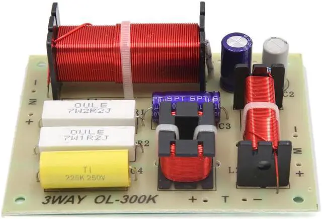 Alt view image 2 of 2 - 2Pcs 180W 3 Way Audio Speaker Frequency Divider Aplifier Crossover Filters Board