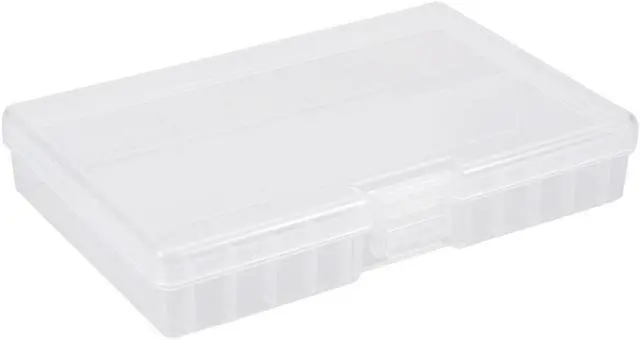 Main image of Unique Bargains Transparent Plastic Rectangle Storage Box Case Holder f 48 x AA Batteries