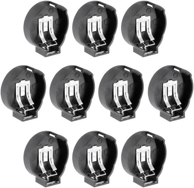 Main image of Unique Bargains 10 Pcs DIY CR2430 Coin Cell Button Battery Holder Socket