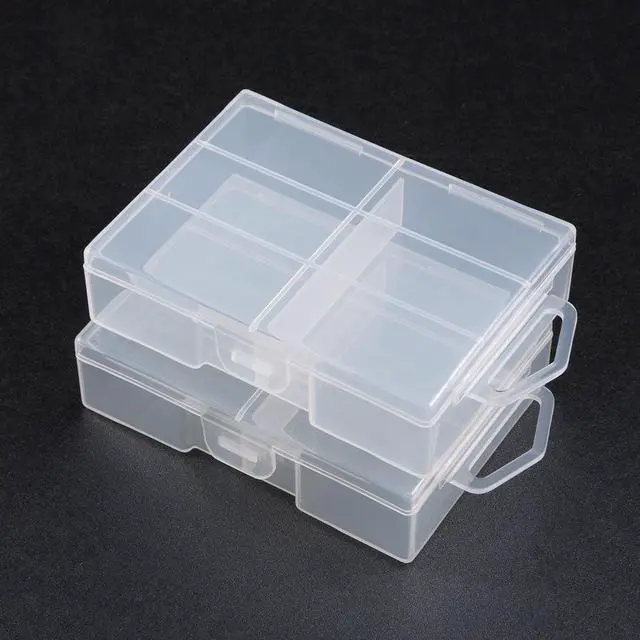 Alt view image 3 of 4 - Unique Bargains 2 Pcs Clear Plastic Case Holder Storage Box Container for 24 x AAA Battey