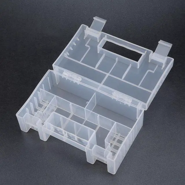 Alt view image 3 of 4 - Unique Bargains Battery Storage Case Protective Holder Container Transparent for AAA/AA Battery