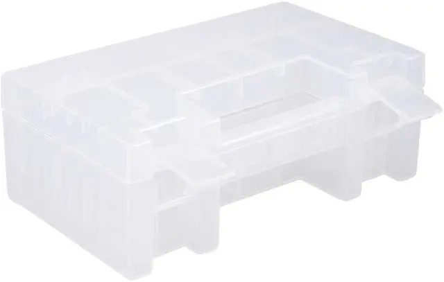 Main image of Unique Bargains Battery Storage Case Protective Holder Container Transparent for AAA/AA Battery