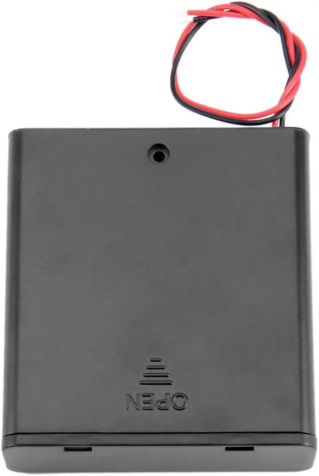 Alt view image 4 of 5 - Unique Bargains 10 Pcs 6V Battery Case Storage Box 4 x 1.5V AA Batteries ON/OFF Switch w Cover