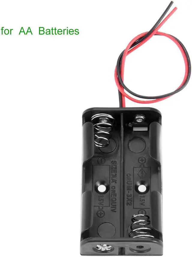Alt view image 2 of 4 - Unique Bargains 10 Pcs 3V Battery Holder Case Storage Box 2 x 1.5V AA Battery Wire Leads