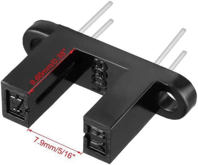 Alt view image 2 of 3 - 10 Pcs 5/16" Slot PCB Photo Interrupter Slotted Optical Sensor Switch HY860H