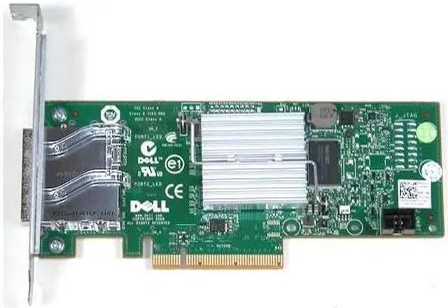 Alt view image 4 of 7 - DELL 12Dnw  6Gb Dual Port (External) Pcie Sas Nonraid Host Bus Adapter With Standard Bracket Card Only