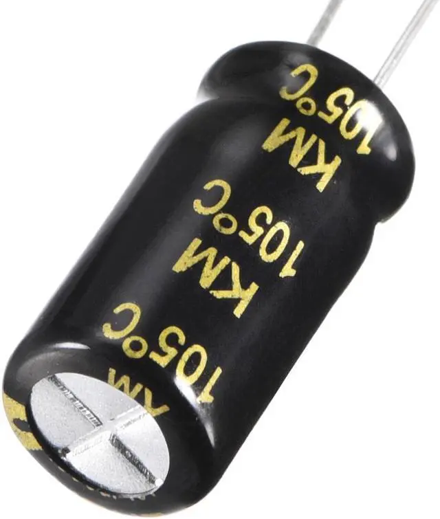 Alt view image 4 of 4 - Aluminum Radial Electrolytic Capacitor 1000uF 16V Life 8 x 16 mm Black 20pcs