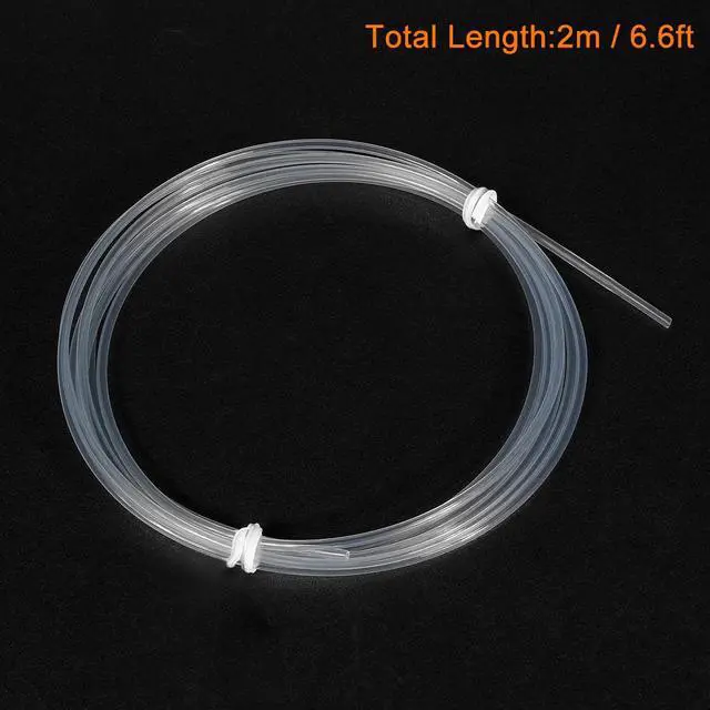 Alt view image 3 of 3 - 1mm ID 2mm OD PTFE Tubing Tube Pipe 2 Meter 6.56ft Lengh For 3D Printer RepRap