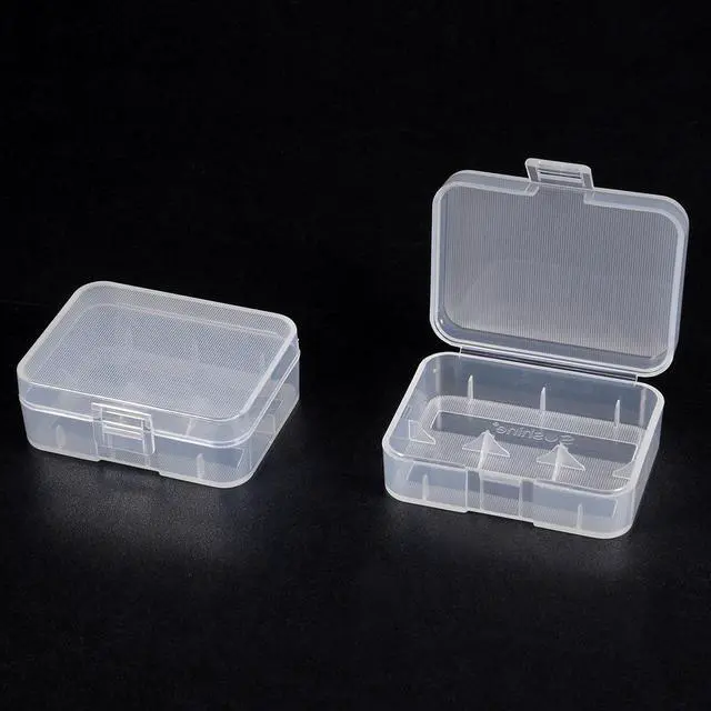 Alt view image 5 of 5 - Battery Storage Case Holder Transparent For 2 x 18500 Battery Capacity