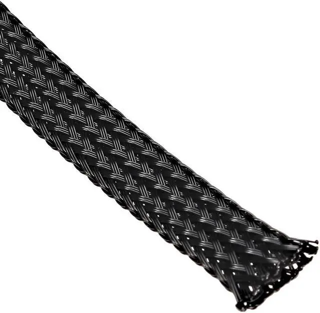 Alt view image 2 of 3 - PET Cable Wire Wrap 6mm Expandable Braided Sleeving Black 6.56ft Length
