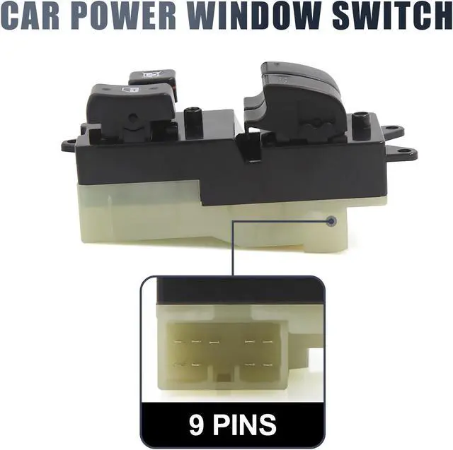Alt view image 4 of 5 - Front Left Power Window Switch 84820-16060 for 89-00 Toyota Pickup T100 Tacoma