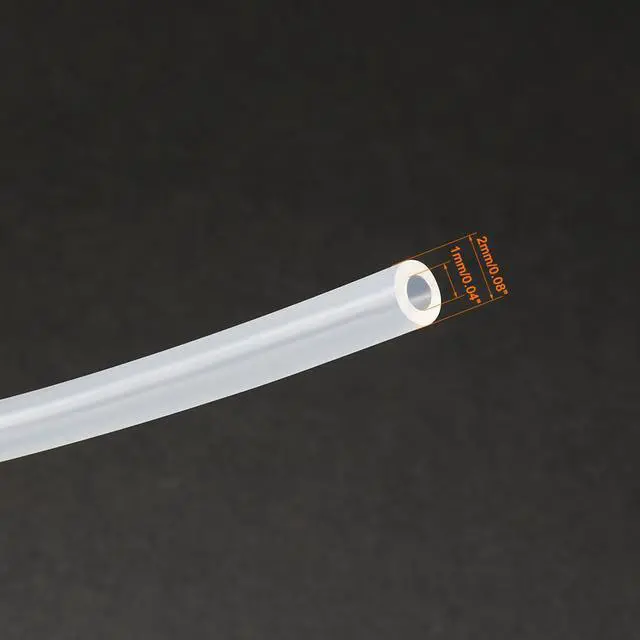 Alt view image 2 of 2 - 1mm x 2mm Silicone Translucent Tube Water Air Pump Hose Pipe 1 Meter Length