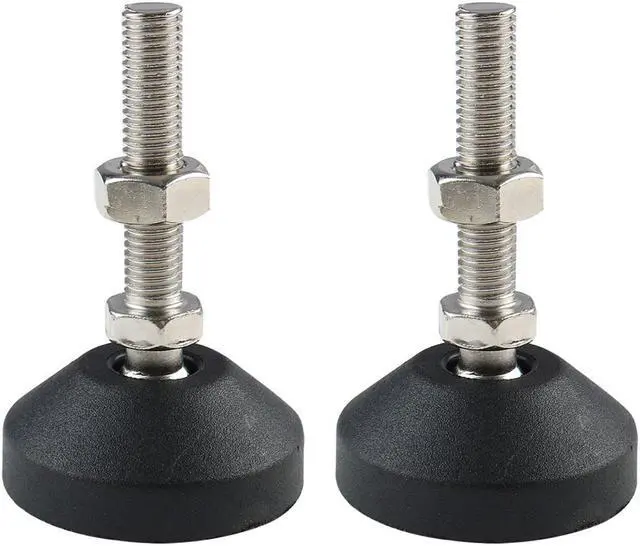 Main image of M8x50mm Adjustable Threaded Pole Leveling Leveller Foot Furniture Glide 2 Pcs
