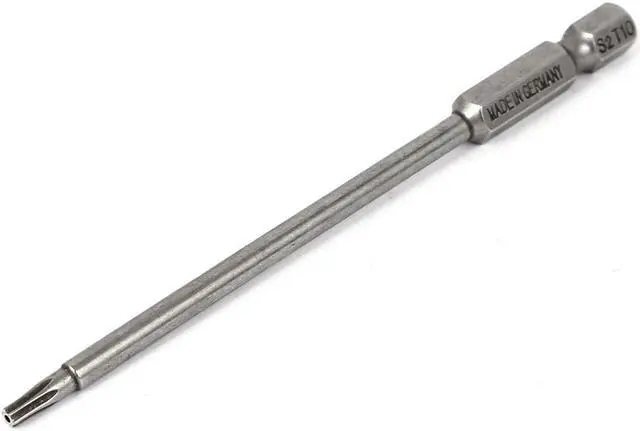 Main image of Unique Bargains 1/4" Hex Shank 100mm Long T10 Magnetic Torx Security Screwdriver Bit