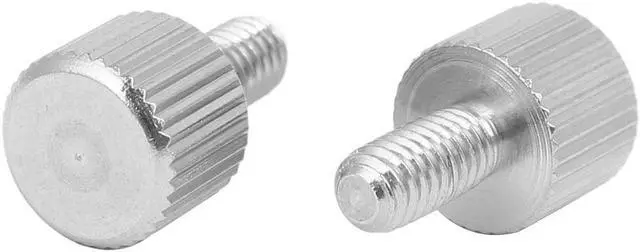 Alt view image 2 of 2 - Computer PC Case Stainless Steel Flat Head Knurled Thumb Screw M4 x 8mm 10pcs