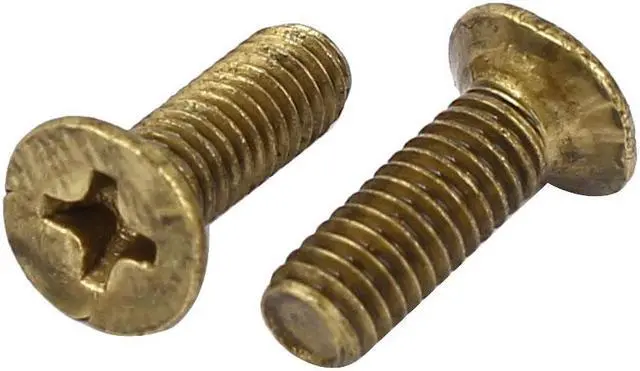 Alt view image 2 of 2 - M4 x 12mm Brass Phillips Drive Fastening Countersunk Screws GB819 50 Pcs