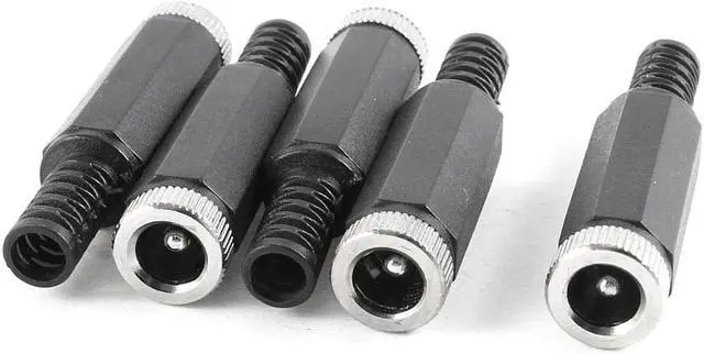Main image of 5 x Replaceable 5.5mm x 2.5mm Female Jack DC Power Cable Connector Adapter