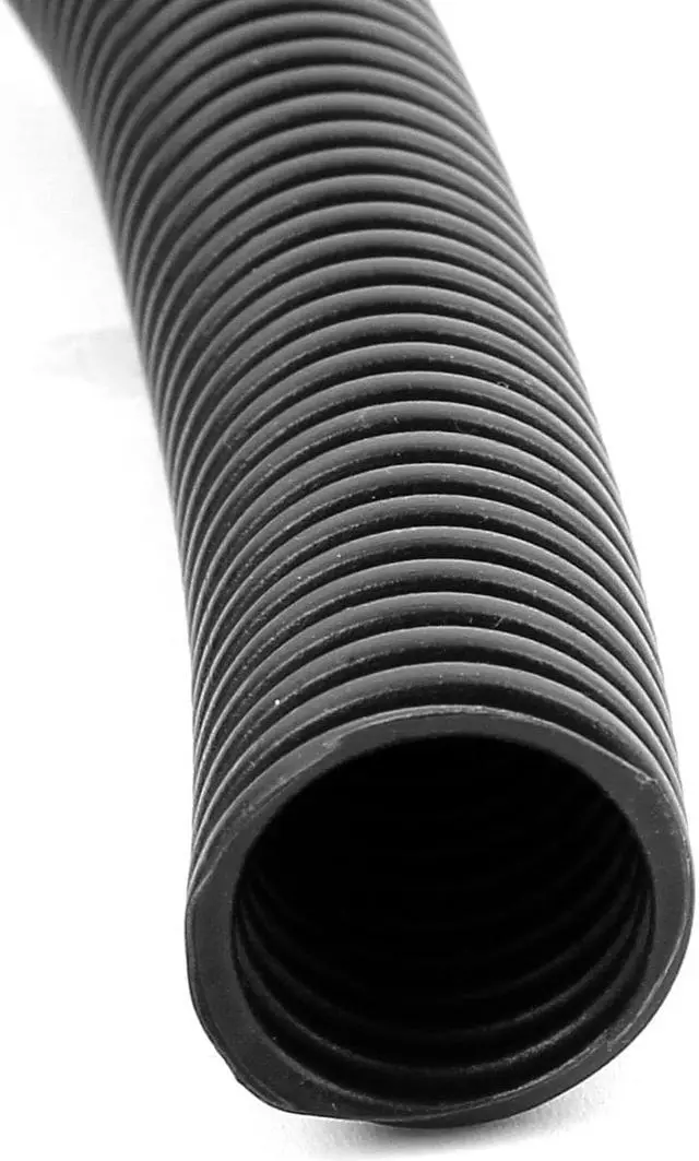 Alt view image 2 of 2 - Unique Bargains 3.5M Length 25mm OD Black Automotive Wiring Harness Corrugated Hose Tube