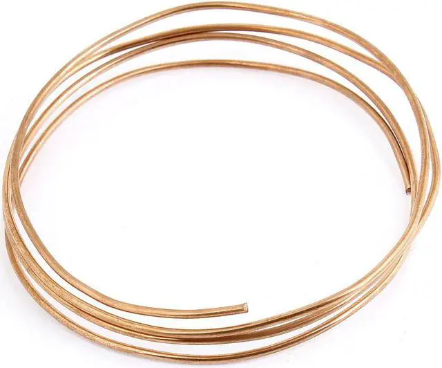 Main image of Unique Bargains 1M Length 1.8mm Dia Refrigeration Tubing Coil Copper Tone for Fridge
