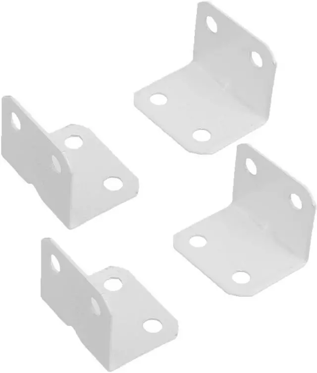 Alt view image 2 of 3 - Furniture Metal L Shape Corner Brace Plate 90 Degree Right Angle Bracket 4pcs