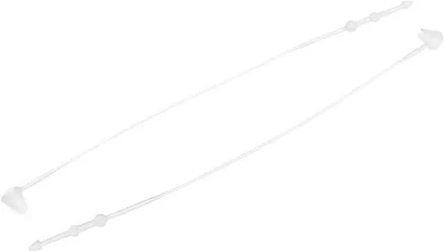 Main image of 500pcs Snap Lock Security Loop Plastic Tag Fastener Clear