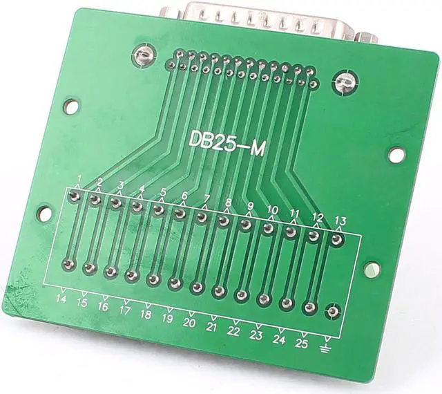 Alt view image 2 of 3 - Unique Bargains DB25 D-SUB Male 25pin Terminal Breakout PCB Board 2 Row Screw Adapter