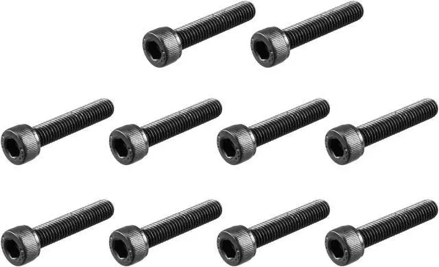 Main image of M5 x 25mm 12.9 Alloy Steel Machine Bolt Hex Socket Head Cap Screws Black 30pcs