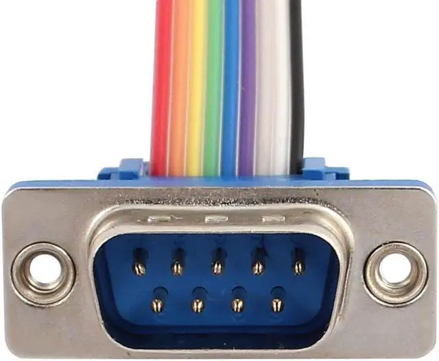 Alt view image 3 of 3 - RS232 DB9 9P Male to Female Head Serial Port w Jumper Wire 26cm Long