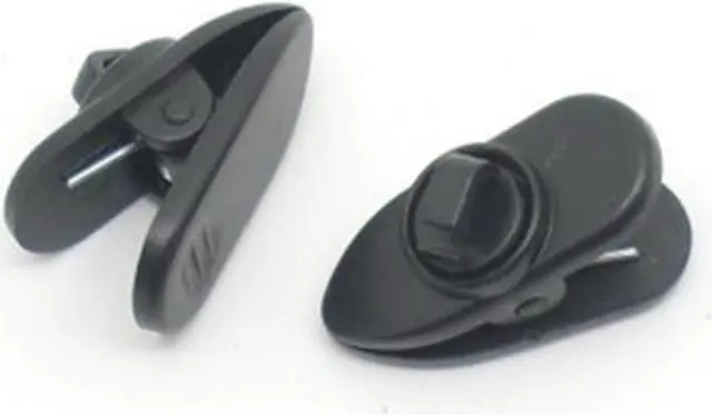 Alt view image 2 of 7 - Plastic Earphone Headphone Cable Wire Clip Nip Clamp Black 50 Pcs