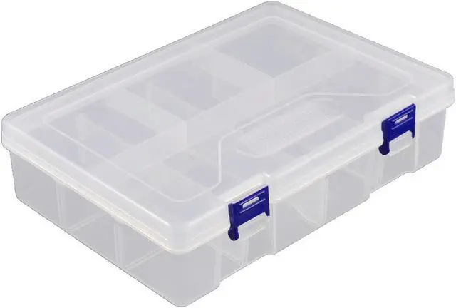 Main image of Unique Bargains Desktop Tool Part Hardware Plastic Adjustable Storage Sorter Case Box Organizer