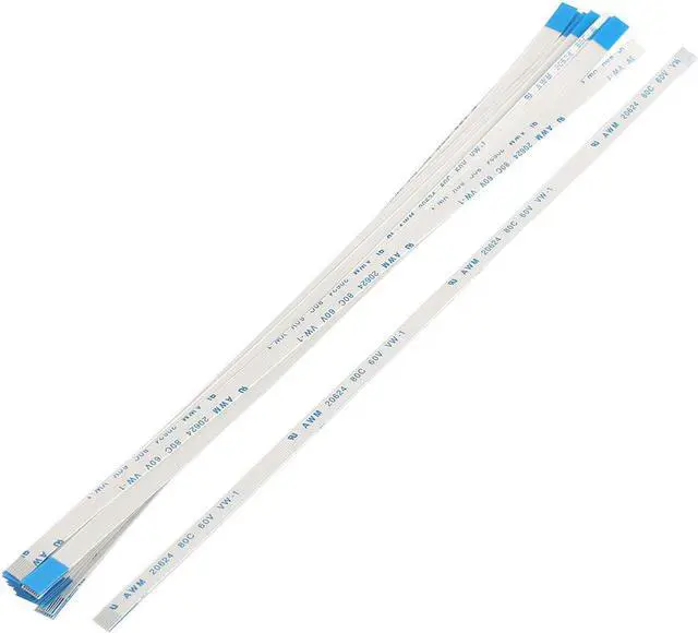 Main image of Unique Bargains 20Pcs 0.5mm Pitch 8 Pin AWM 80C 60V VW-1 Flexible Flat Cable FFC FPC 200mm
