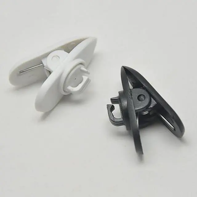 Alt view image 7 of 7 - Plastic Earphone Headphone Cable Wire Clip Nip Clamp Black 50 Pcs