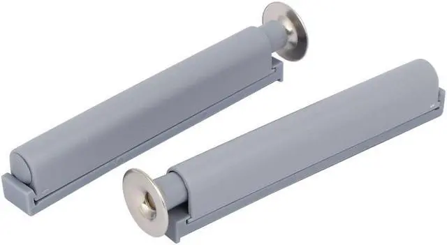Main image of Kitchen Cabinet Cupboard Door Push Press Open Catch Touch Latch Gray 2pcs