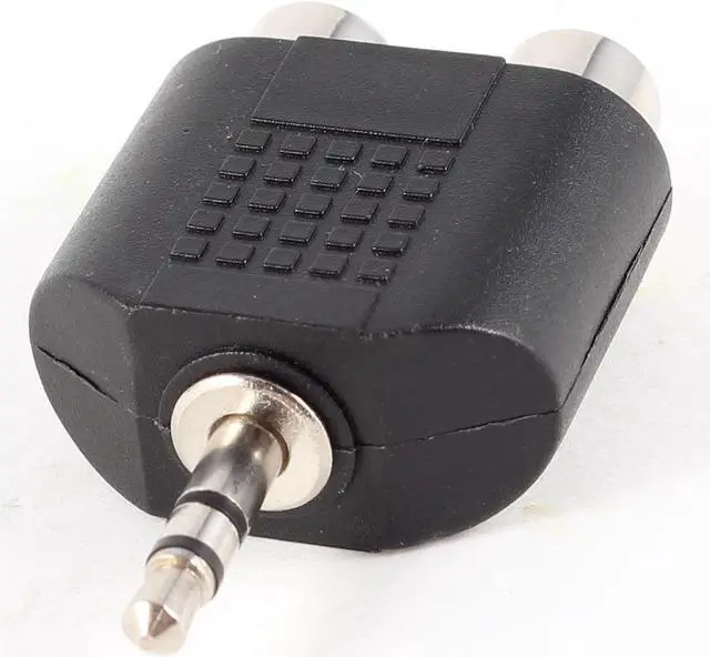 Main image of 1/8" 3.5mm Stereo Male Plug to Dual Female RCA Jack Audio Y Adapter Convertor