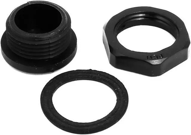 Alt view image 3 of 3 - PG11 Nylon Male Threaded Cable Gland Screw End Cap Cover Black 20pcs